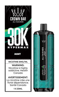 Crown Bar Al Fakher 30k Hyper Max Low Nicotine Disposable Vape - 30000 Puffs - 20ml