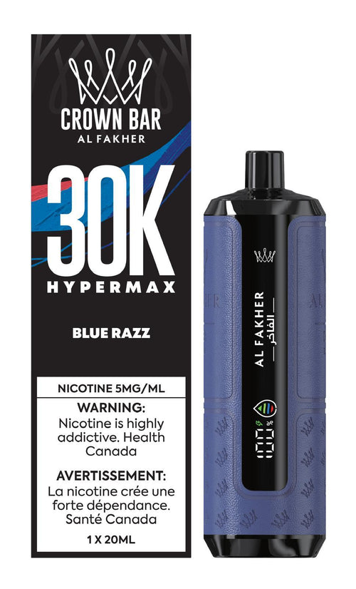 Crown Bar Al Fakher 30k Hyper Max Low Nicotine Disposable Vape - 30000 Puffs - 20ml