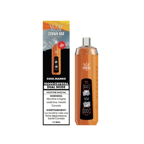 Crown Bar Al Fakher 10k Crystal Low Nicotine Disposable Vape - 10000 Puffs - 18ml