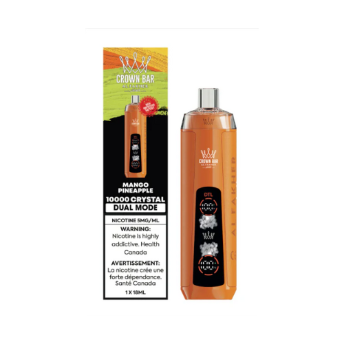 Crown Bar Al Fakher 10k Crystal Low Nicotine Disposable Vape - 10000 Puffs - 18ml