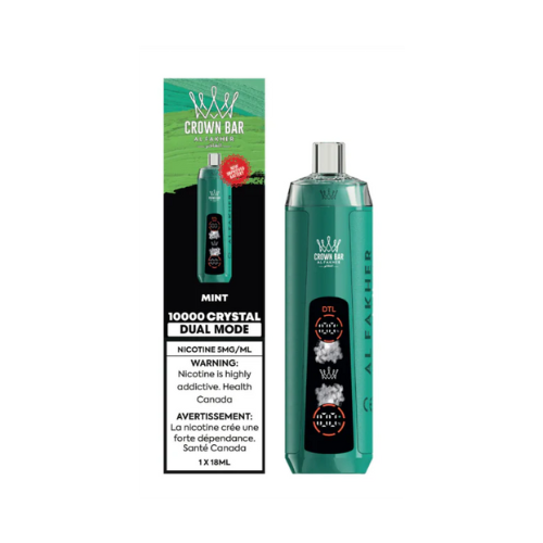 Crown Bar Al Fakher 10k Crystal Low Nicotine Disposable Vape - 10000 Puffs - 18ml