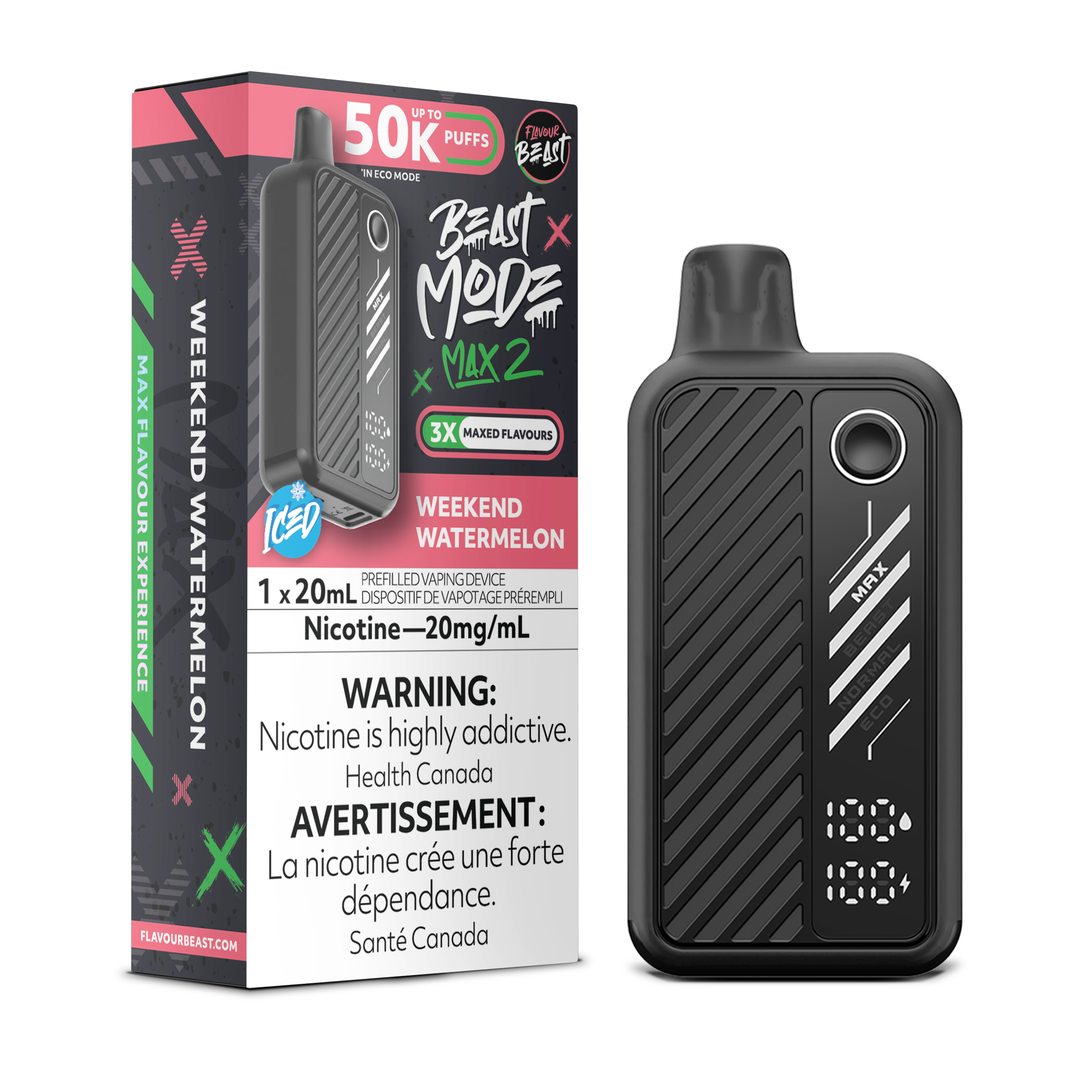 Flavour Beast Beast Mode Max 2 50k Disposable Vape - 50000 Puffs - 20ml