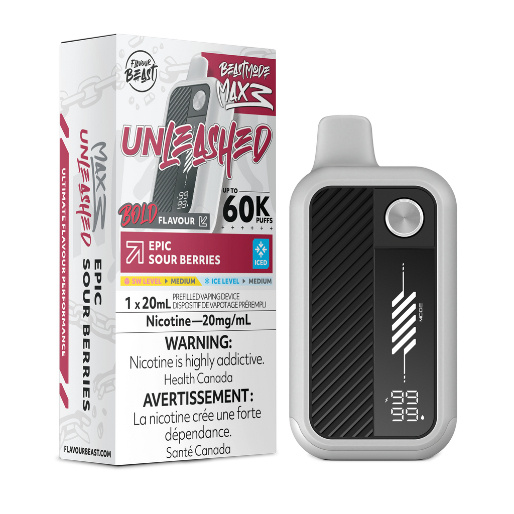 Flavour Beast Beast Mode Max 3 [ Unleashed ] 60k Disposable Vape - 60000 Puffs - 20ml