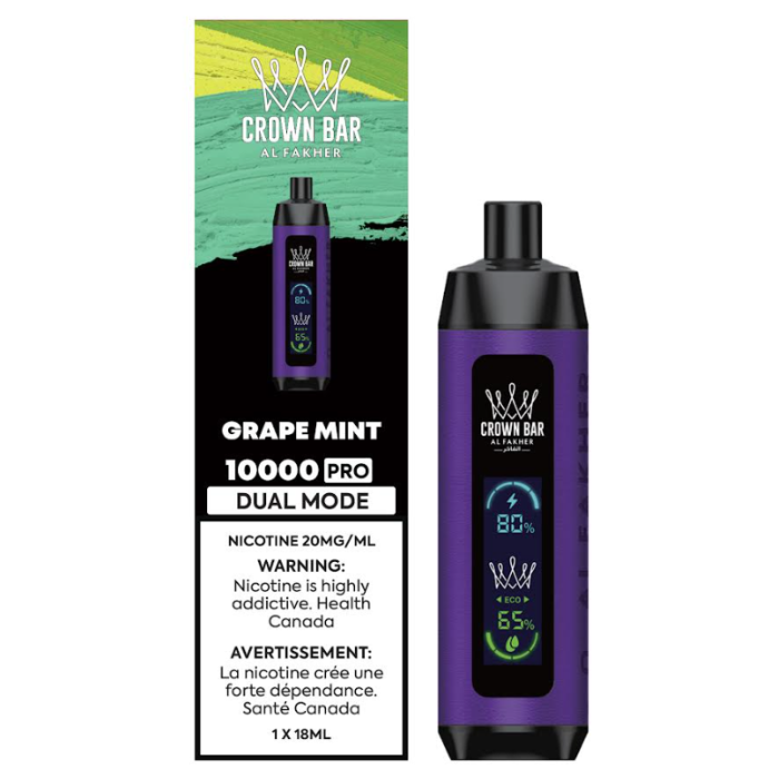 Crown Bar Al Fakher 10k Disposable Vape - 10000 Puffs - 18ml