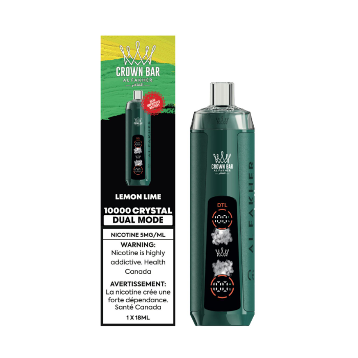 Crown Bar Al Fakher 10k Crystal Low Nicotine Disposable Vape - 10000 Puffs - 18ml