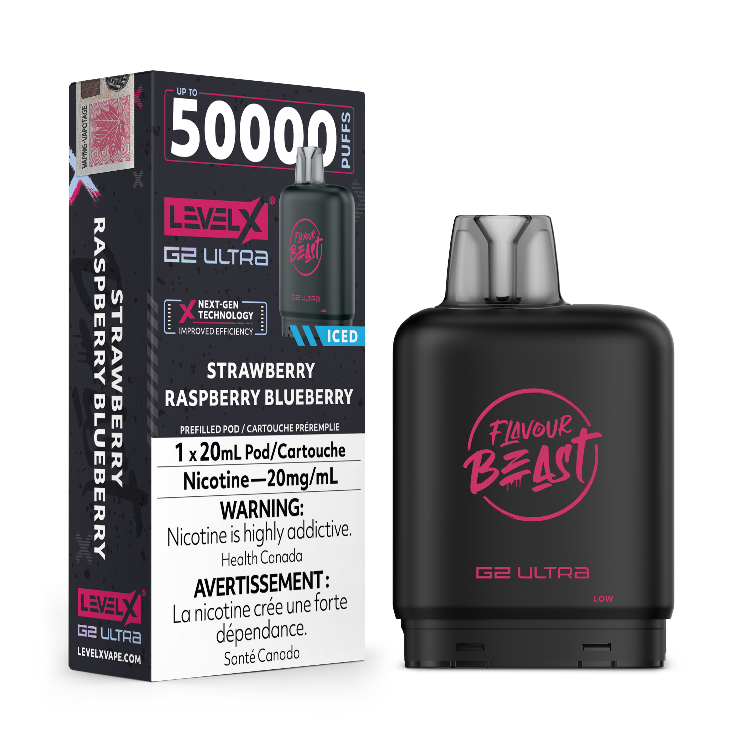 Level X Flavour Beast [ Fruit Series ] G2 Ultra 50k Disposable Pods - 50000 Puffs - 20ml