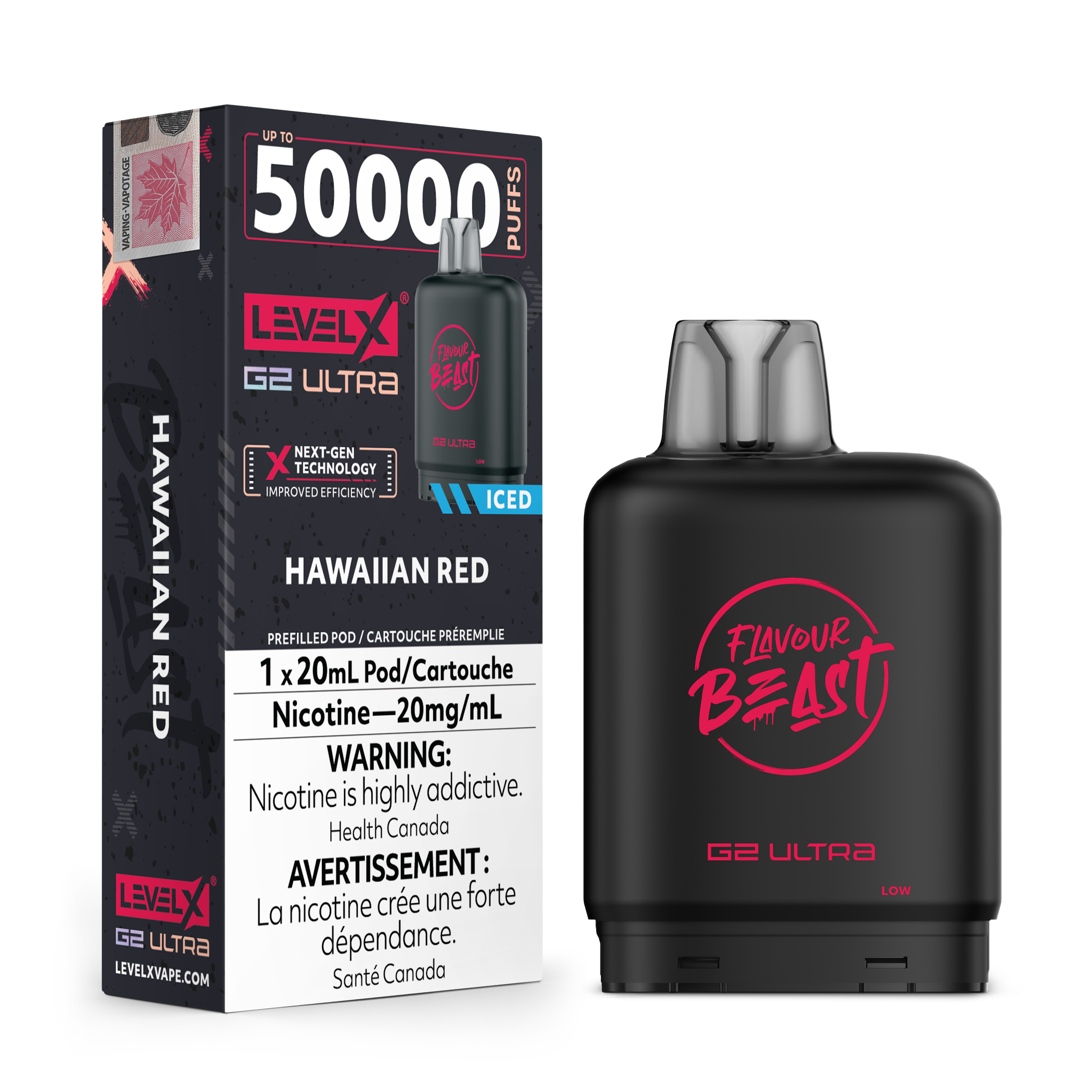 Level X Flavour Beast [ Fruit Series ] G2 Ultra 50k Disposable Pods - 50000 Puffs - 20ml