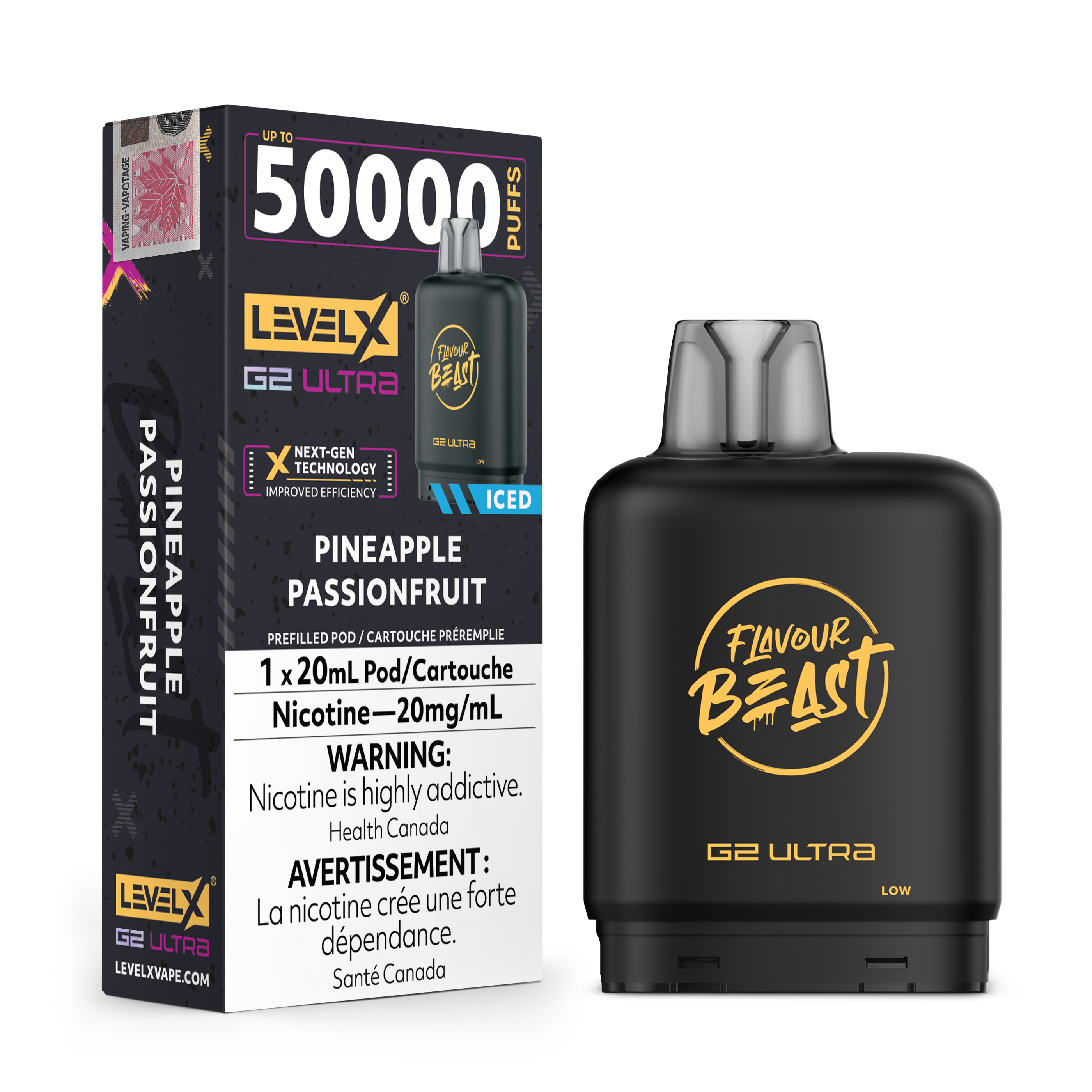 Level X Flavour Beast [ Fruit Series ] G2 Ultra 50k Disposable Pods - 50000 Puffs - 20ml