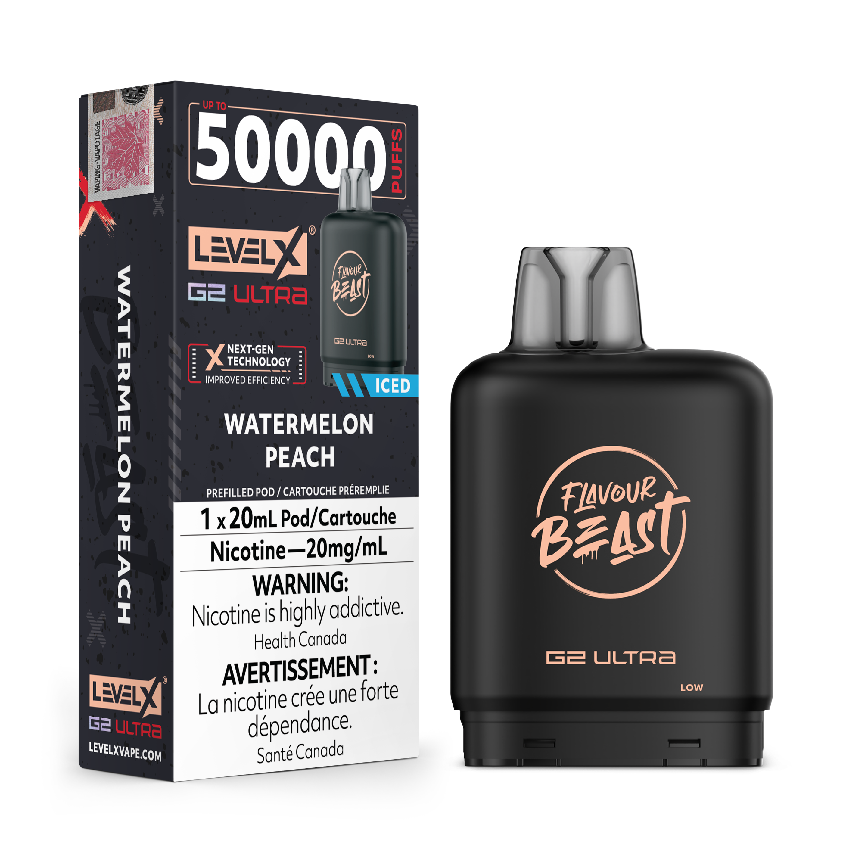 Level X Flavour Beast [ Fruit Series ] G2 Ultra 50k Disposable Pods - 50000 Puffs - 20ml