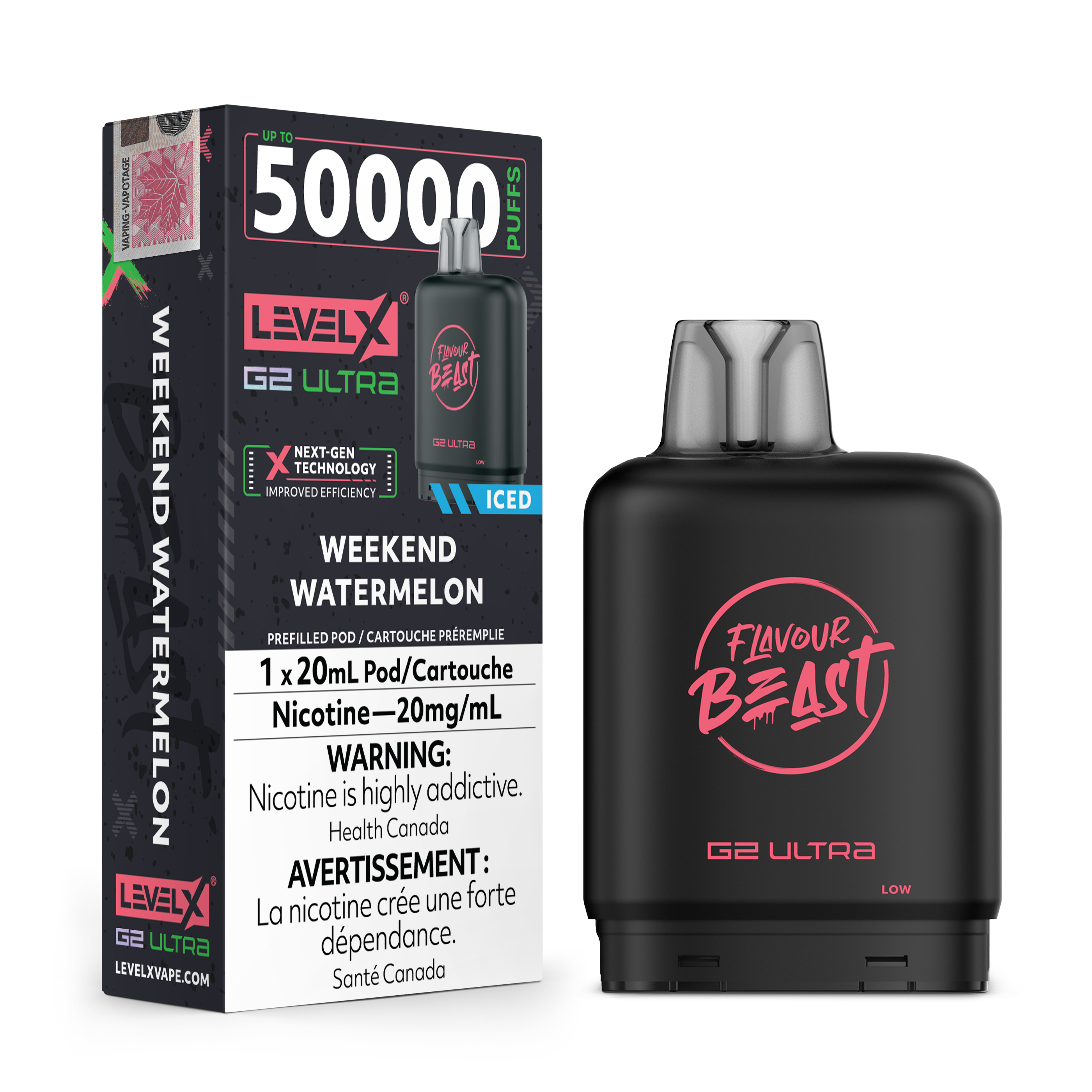 Level X Flavour Beast [ Fruit Series ] G2 Ultra 50k Disposable Pods - 50000 Puffs - 20ml