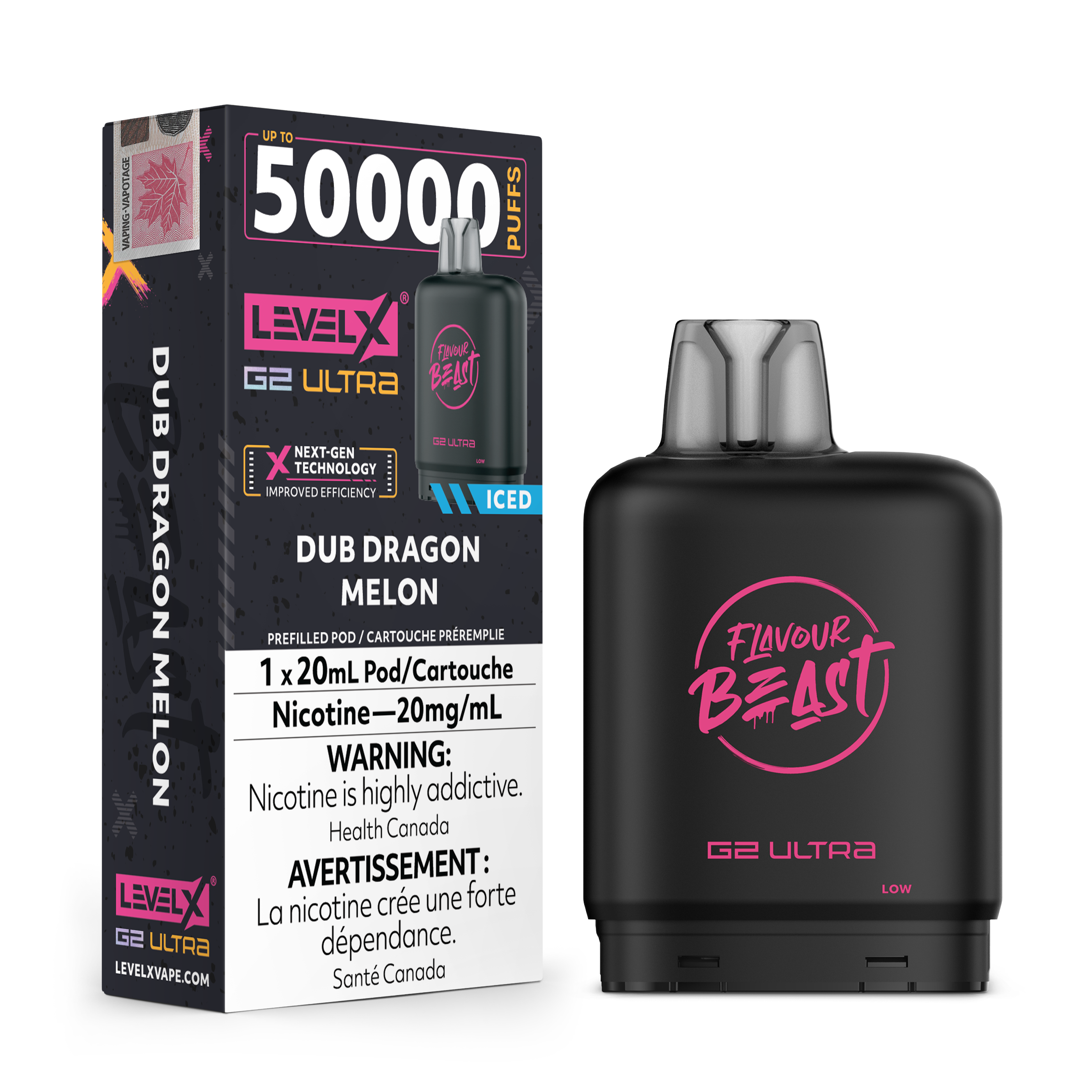 Level X Flavour Beast [ Fruit Series ] G2 Ultra 50k Disposable Pods - 50000 Puffs - 20ml