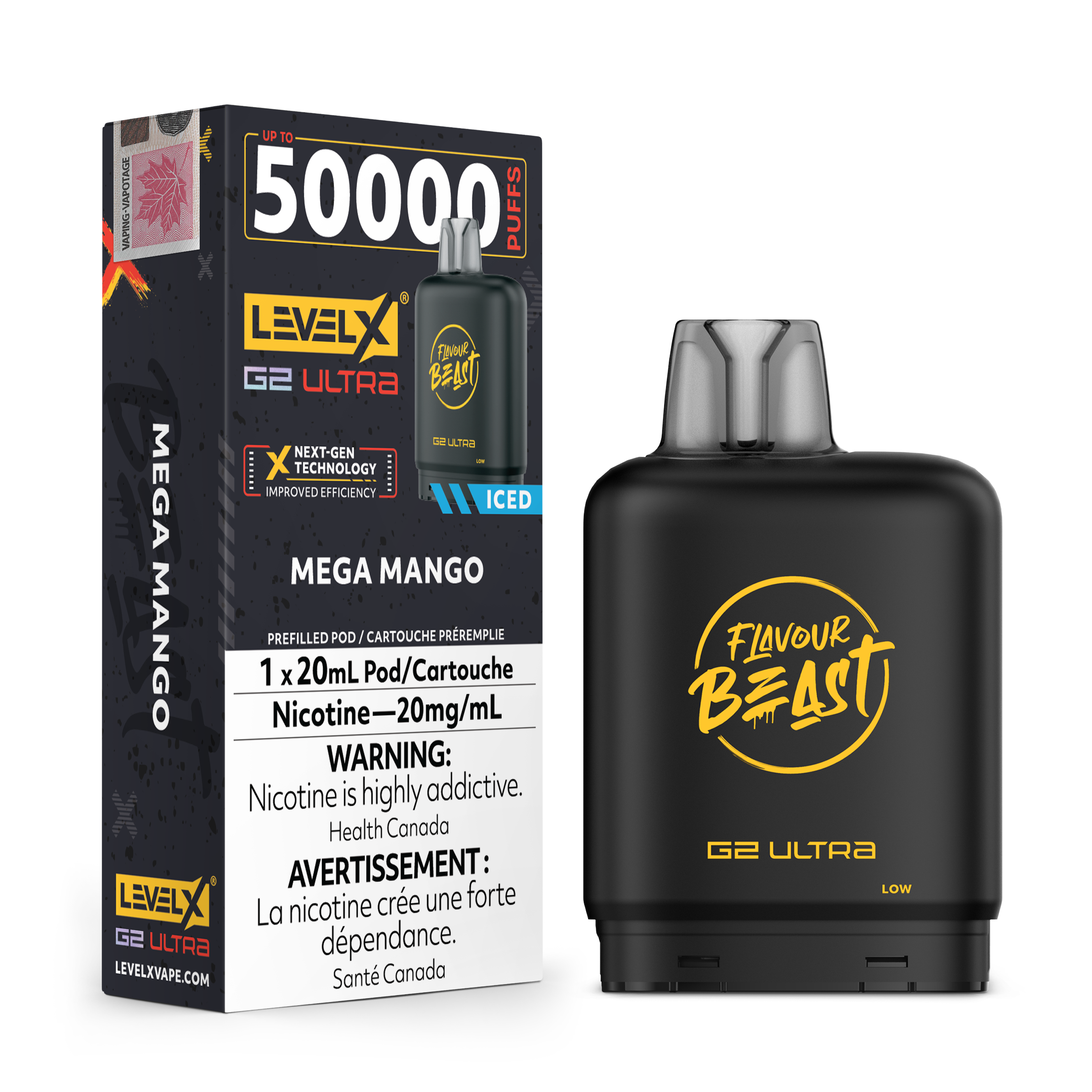 Level X Flavour Beast [ Fruit Series ] G2 Ultra 50k Disposable Pods - 50000 Puffs - 20ml