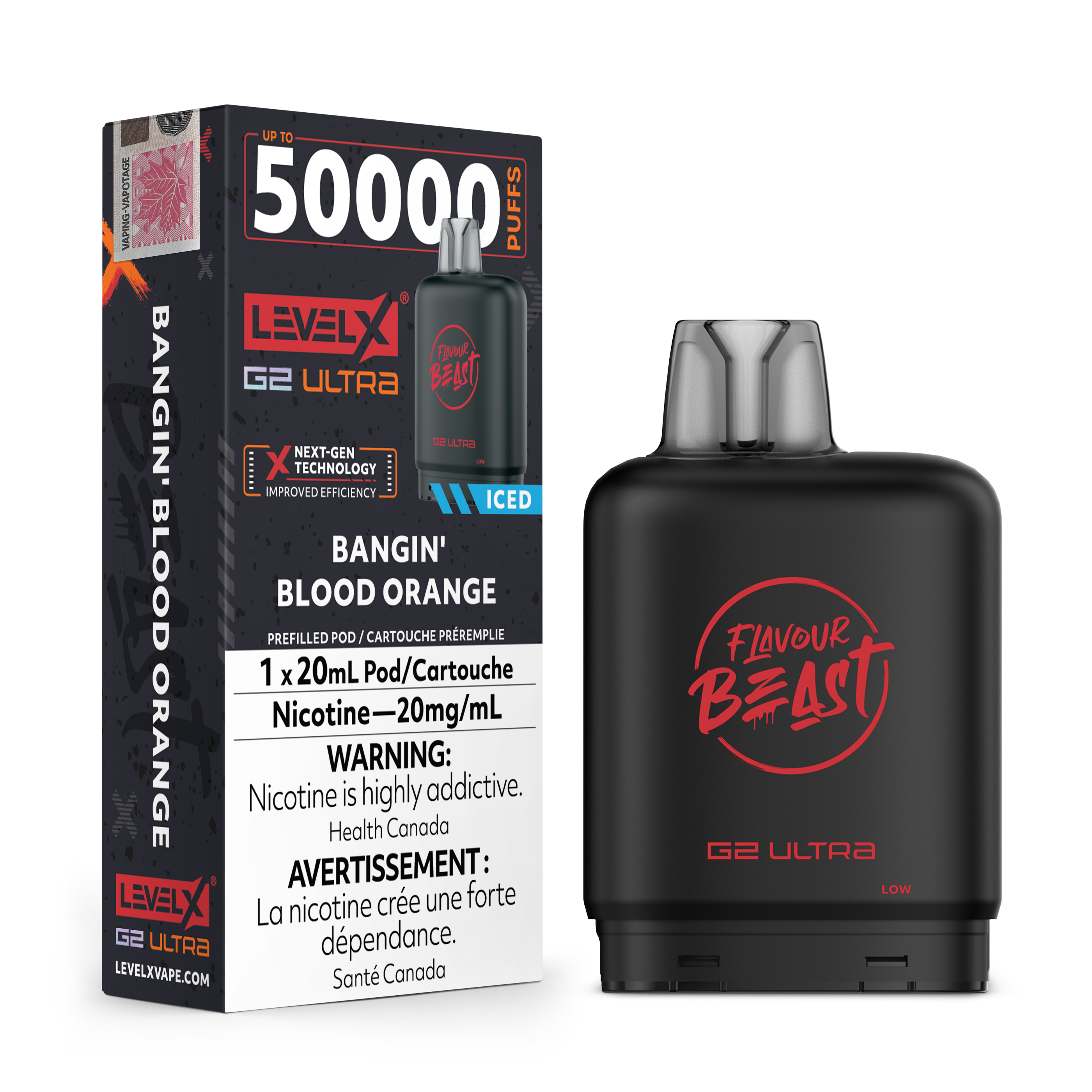 Level X Flavour Beast [ Fruit Series ] G2 Ultra 50k Disposable Pods - 50000 Puffs - 20ml