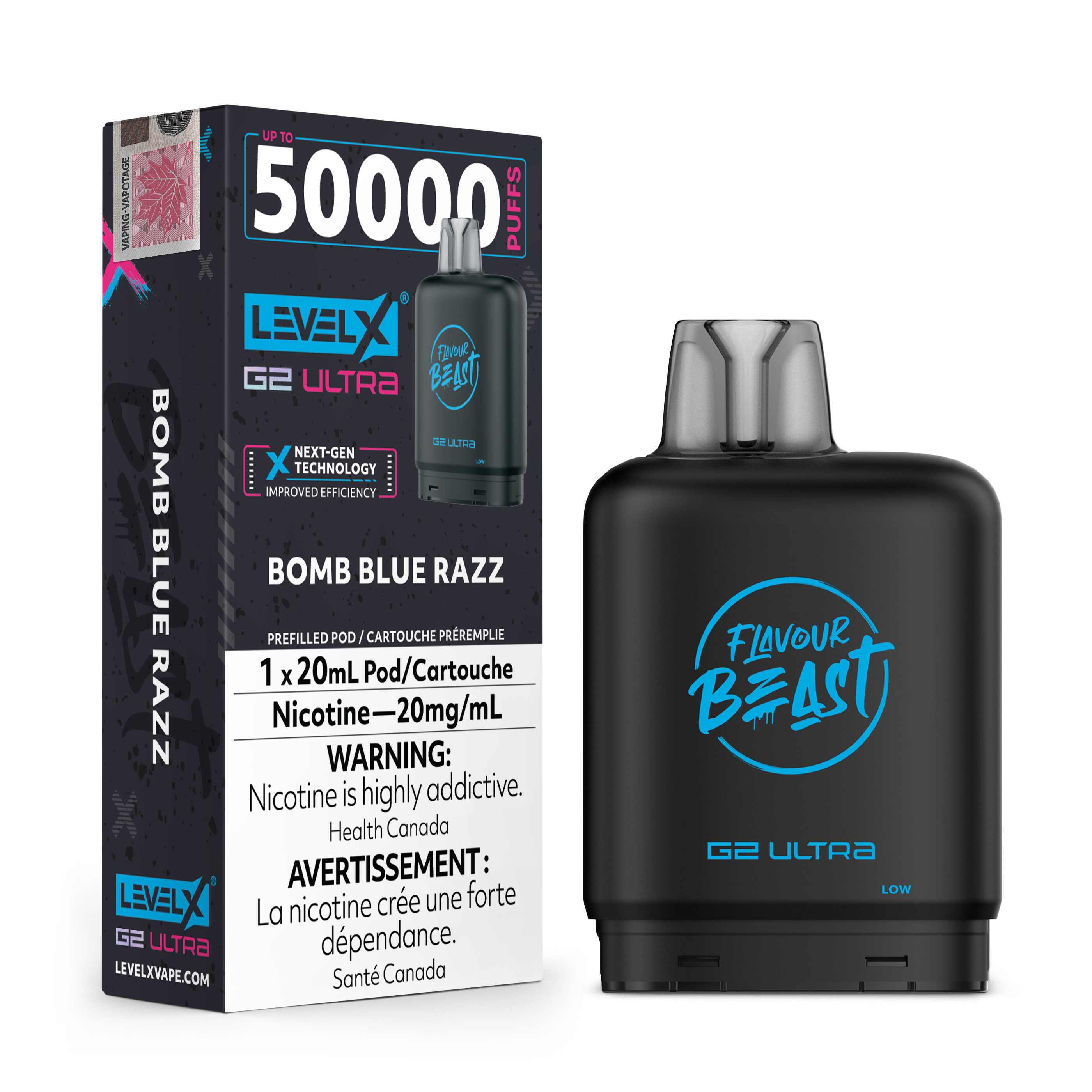 Level X Flavour Beast G2 Ultra 50k Disposable Pods - 50000 Puffs - 20ml