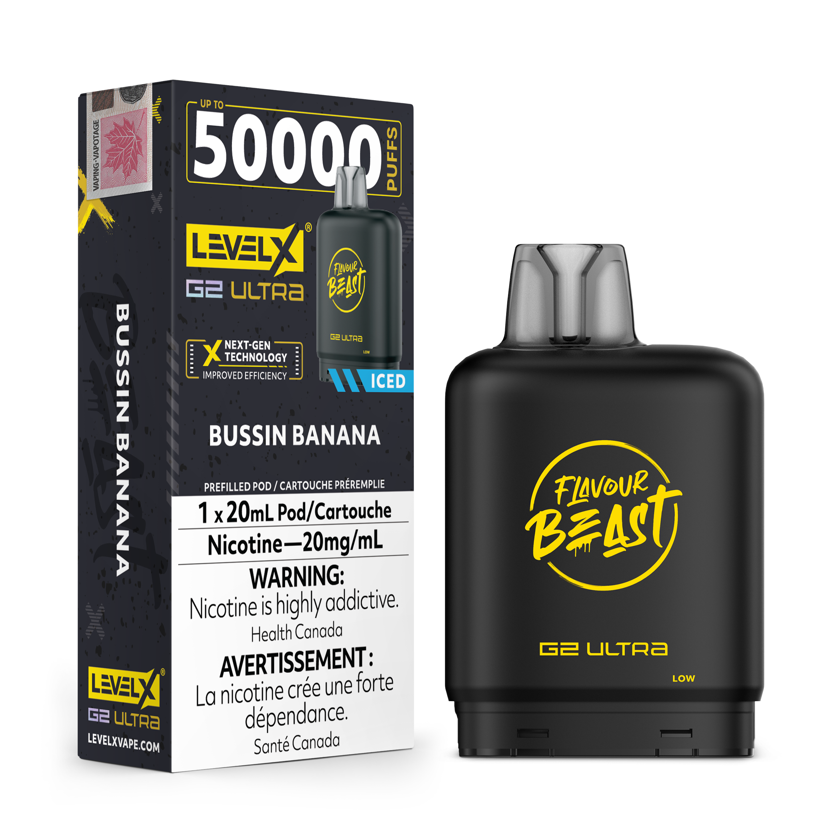 Level X Flavour Beast G2 Ultra 50k Disposable Pods - 50000 Puffs - 20ml