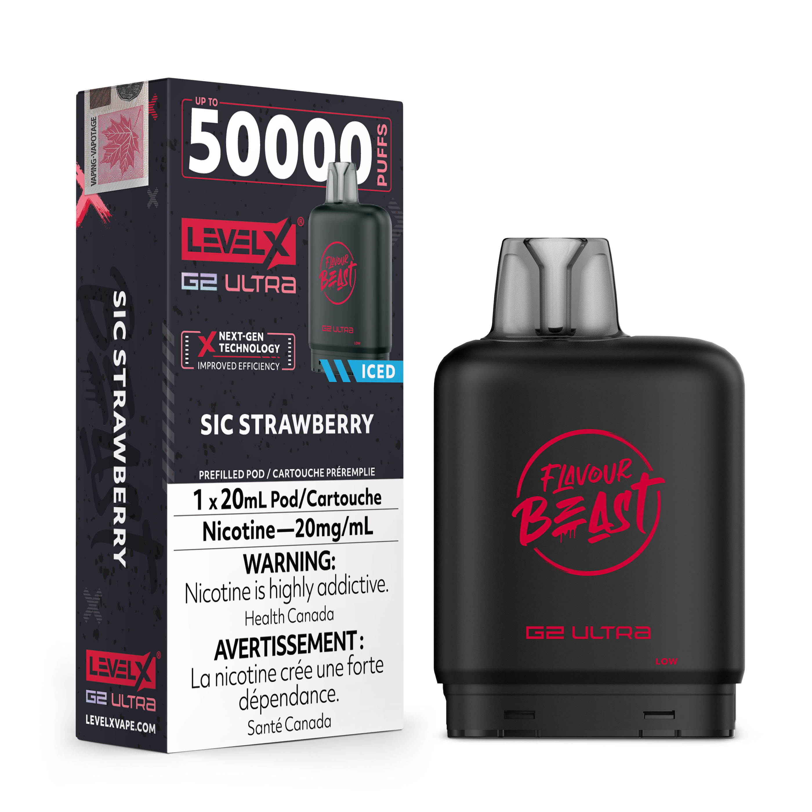 Level X Flavour Beast [ Fruit Series ] G2 Ultra 50k Disposable Pods - 50000 Puffs - 20ml
