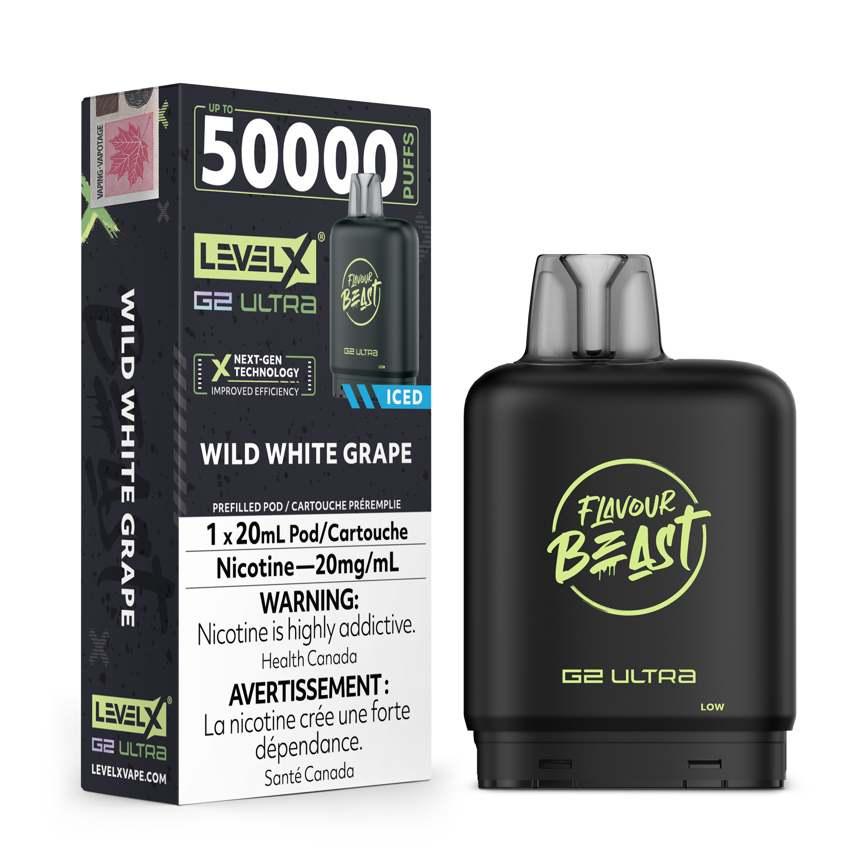 Level X Flavour Beast G2 Ultra 50k Disposable Pods - 50000 Puffs - 20ml