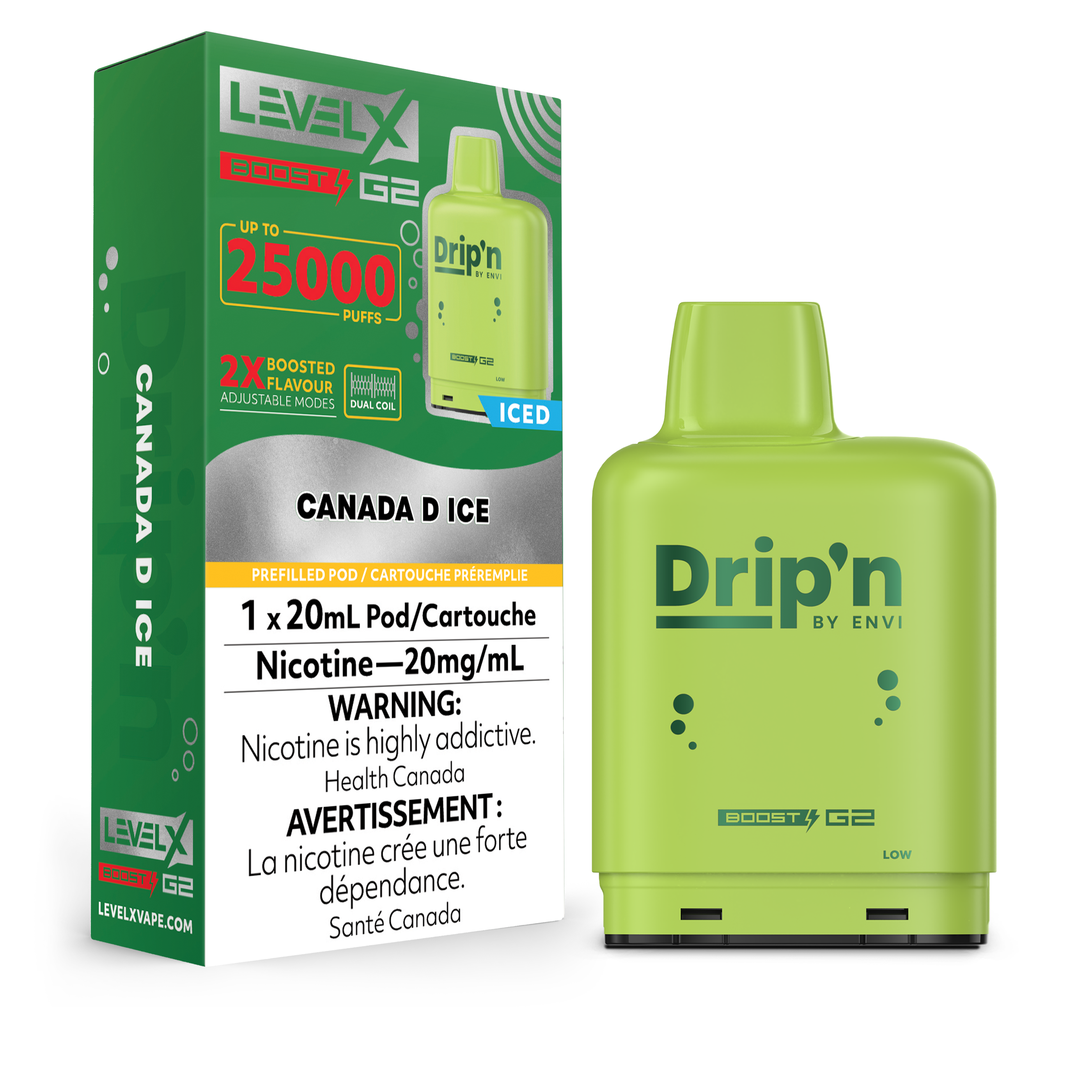 Level X Envi [ Dripn Series ] Boost G2 25k Disposable Pods - 25000 Puffs - 20ml