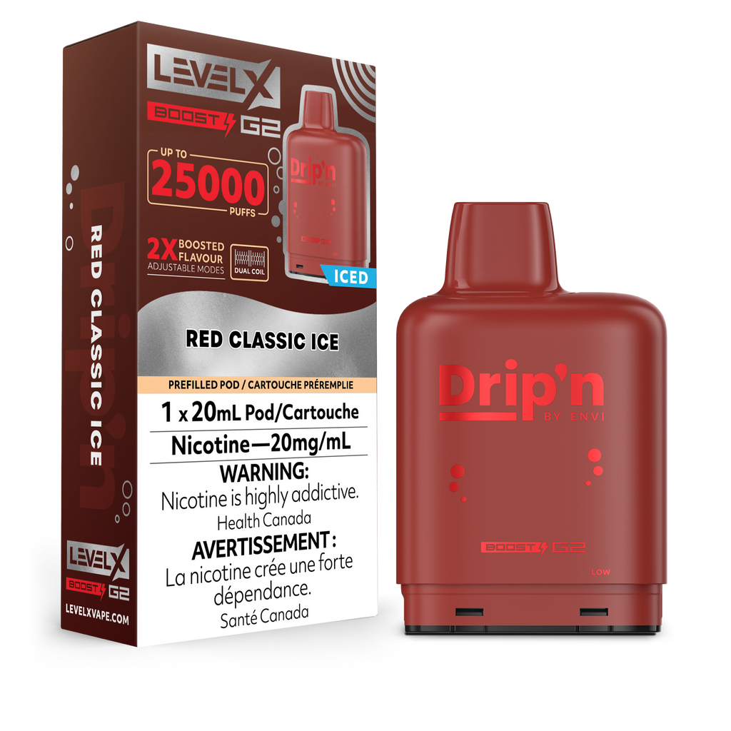 Level X Envi [ Dripn Series ] Boost G2 25k Disposable Pods - 25000 Puffs - 20ml
