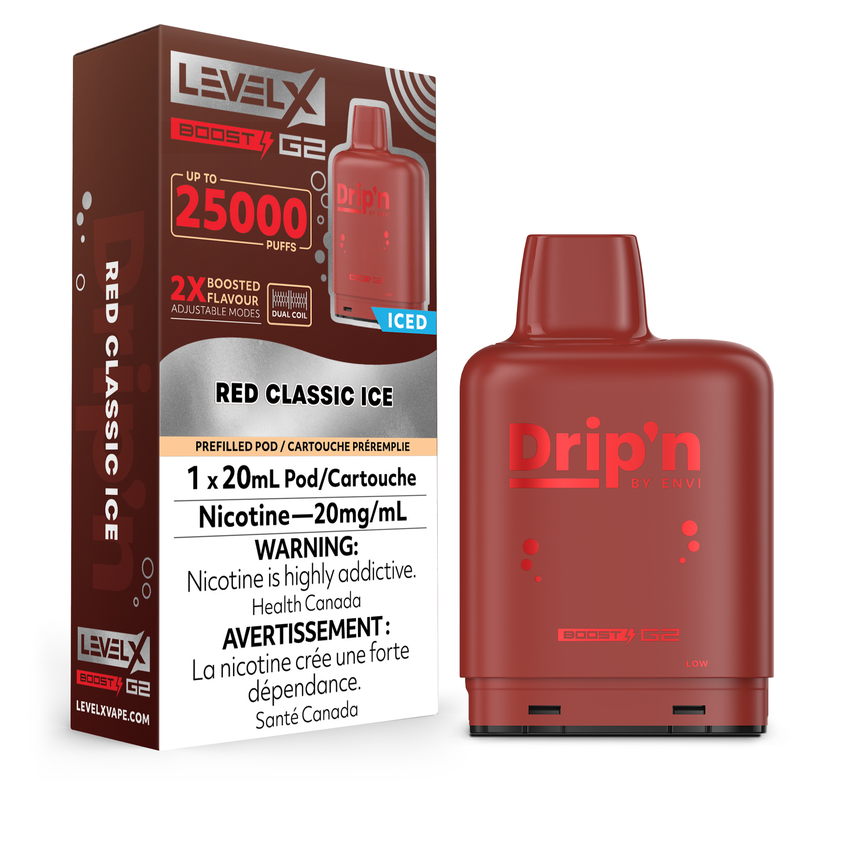 Level X Envi [ Dripn Series ] Boost G2 25k Disposable Pods - 25000 Puffs - 20ml