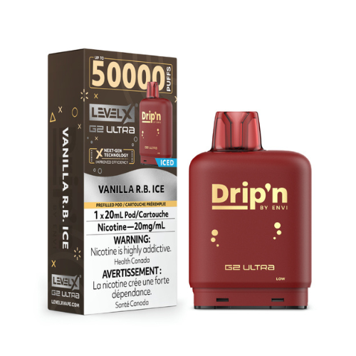 Level X Envi [ Dripn Series ] G2 Ultra 50k Disposable Pods - 50000 Puffs - 20ml