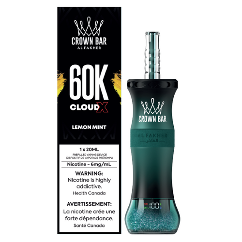 Crown Bar Al Fakher 60k Cloud X Low Nicotine Disposable Vape - 60000 Puffs - 20ml