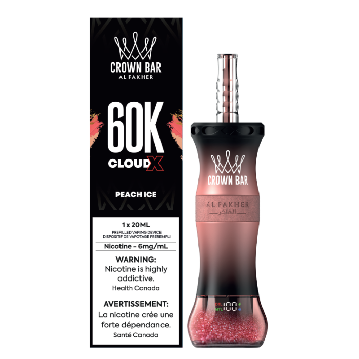 Crown Bar Al Fakher 60k Cloud X Low Nicotine Disposable Vape - 60000 Puffs - 20ml