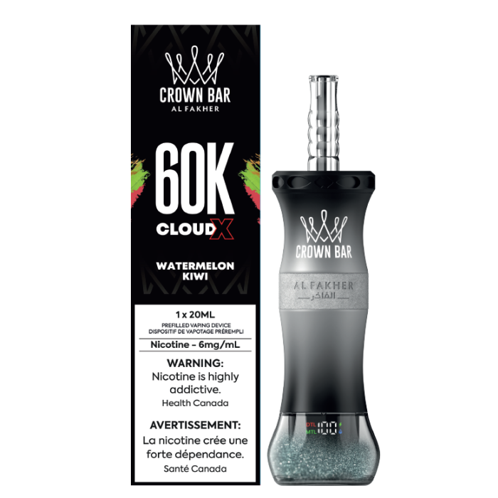 Crown Bar Al Fakher 60k Cloud X Low Nicotine Disposable Vape - 60000 Puffs - 20ml